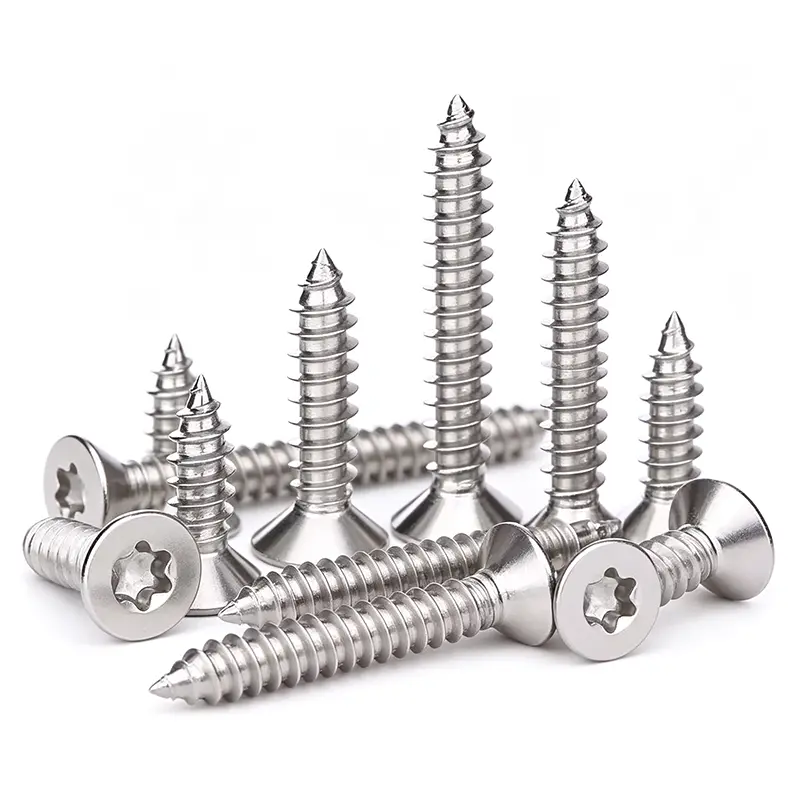 ASME B18.6.3 สกรูเกลียวปล่อยหัวจม Torx